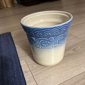 Longaberger Pottery American Craft 2 Qt Utensil Crock